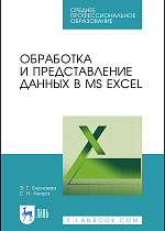 Обработка и представление данных в MS Excel, Бурнаева Э. Г., Леора С. Н., Издательство Лань.