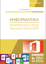 Информатика. Практикум в среде Microsoft Office 2016, Журавлев А.Е., Издательство Лань.